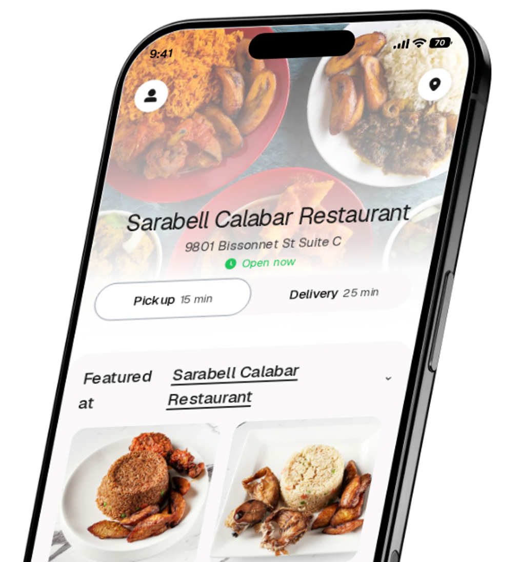 Sarabell Calabar Restaurant app preview