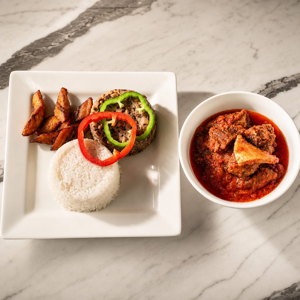 Rice and Stew.